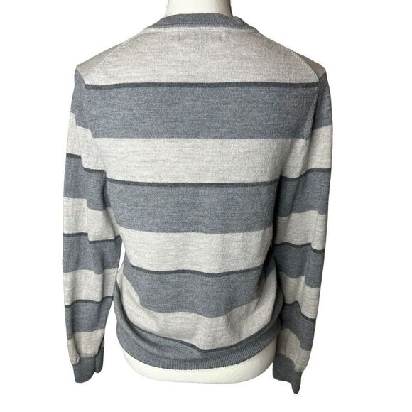 Banana Republic Extra Fine Merino Wool V Neck Sweater Women Men Sz Small - Picture 3 of 4